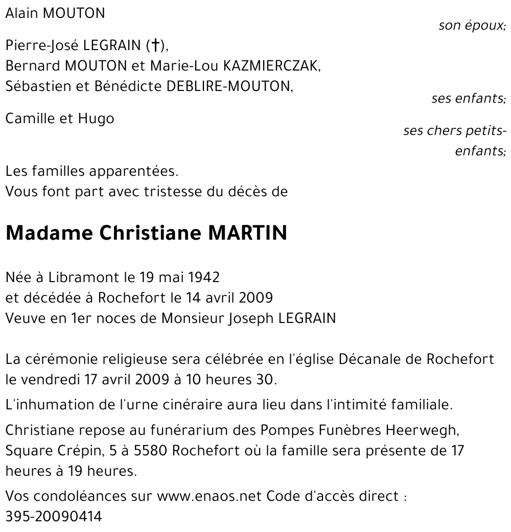 Christiane MARTIN