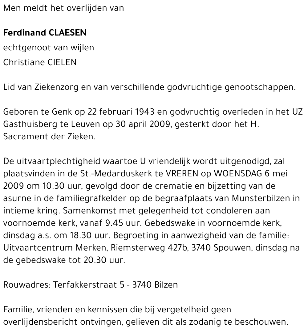 Ferdinand Claesen