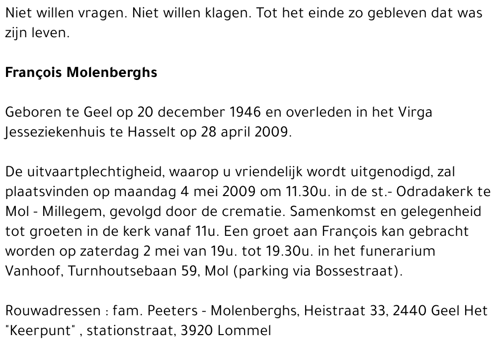 François Molenberghs