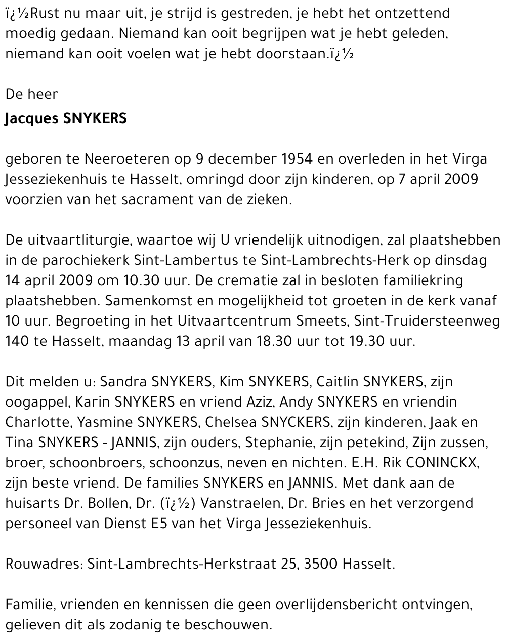 Jacobus Snykers