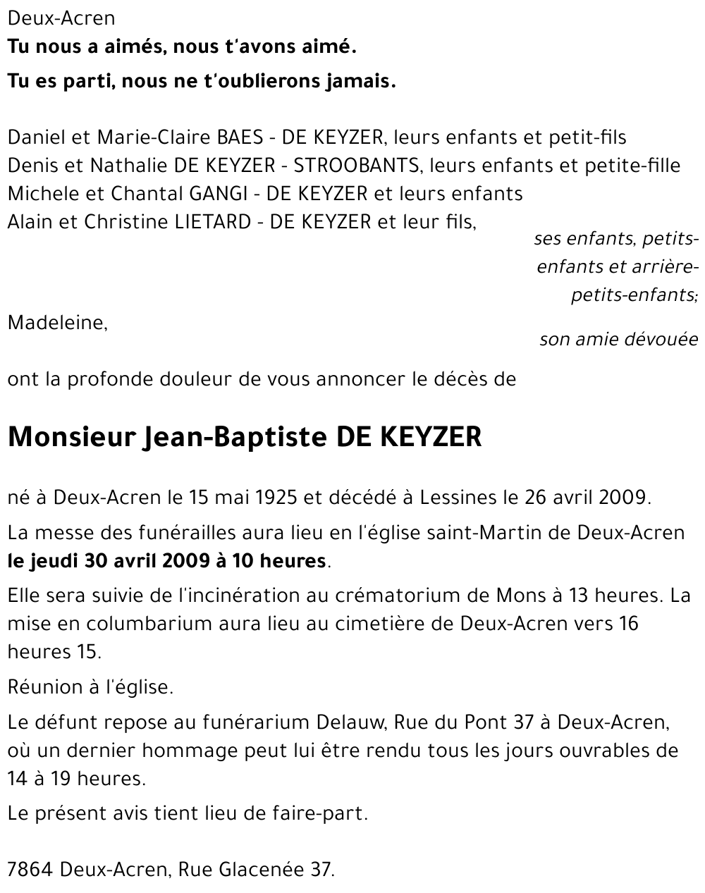 Jean-Baptiste DE KEYZER