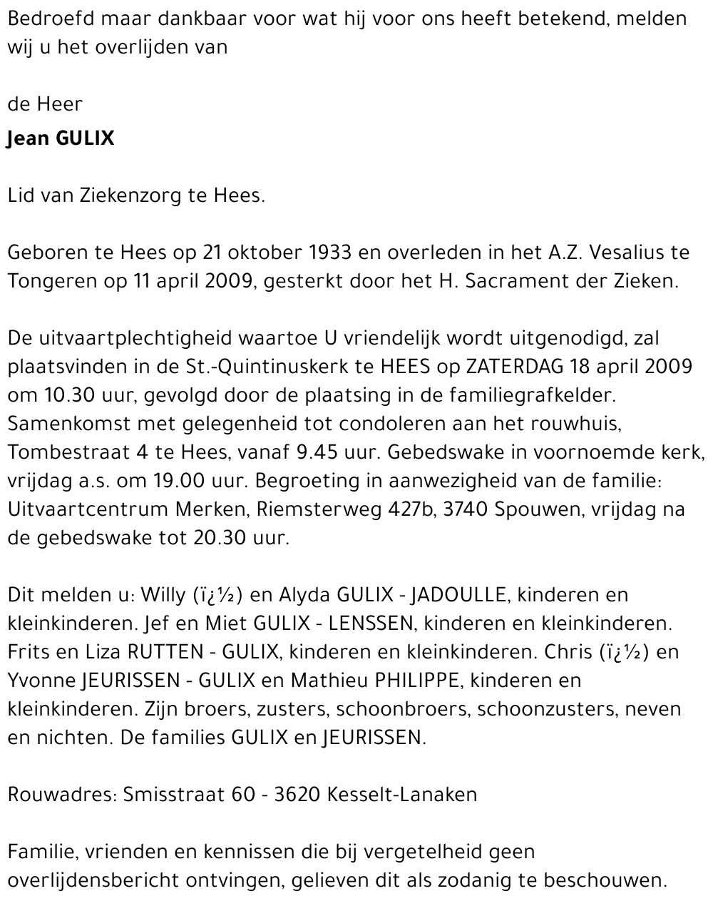 Jean Gulix