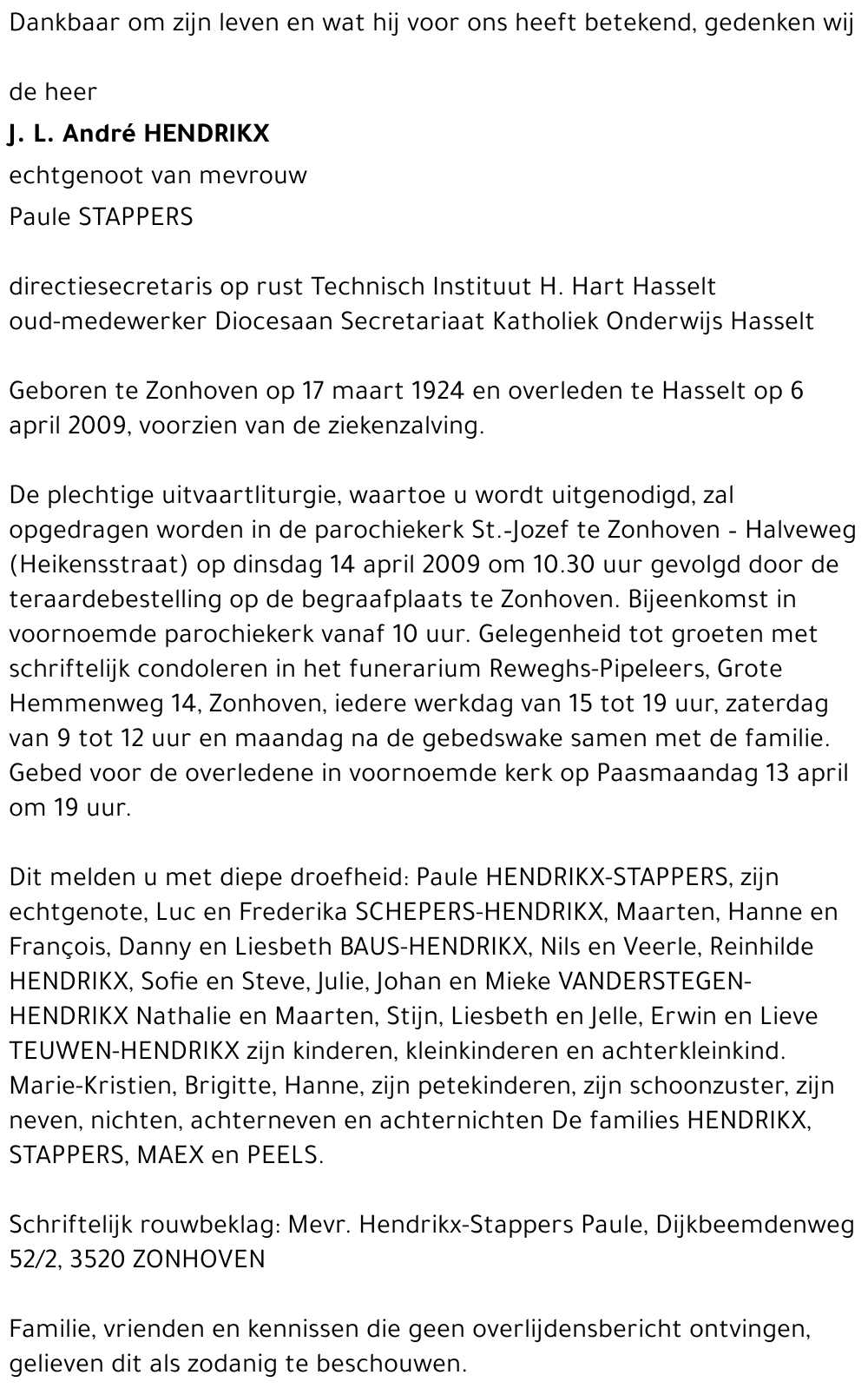 J.L. André Hendrikx