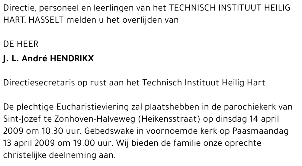 J.L. André Hendrikx