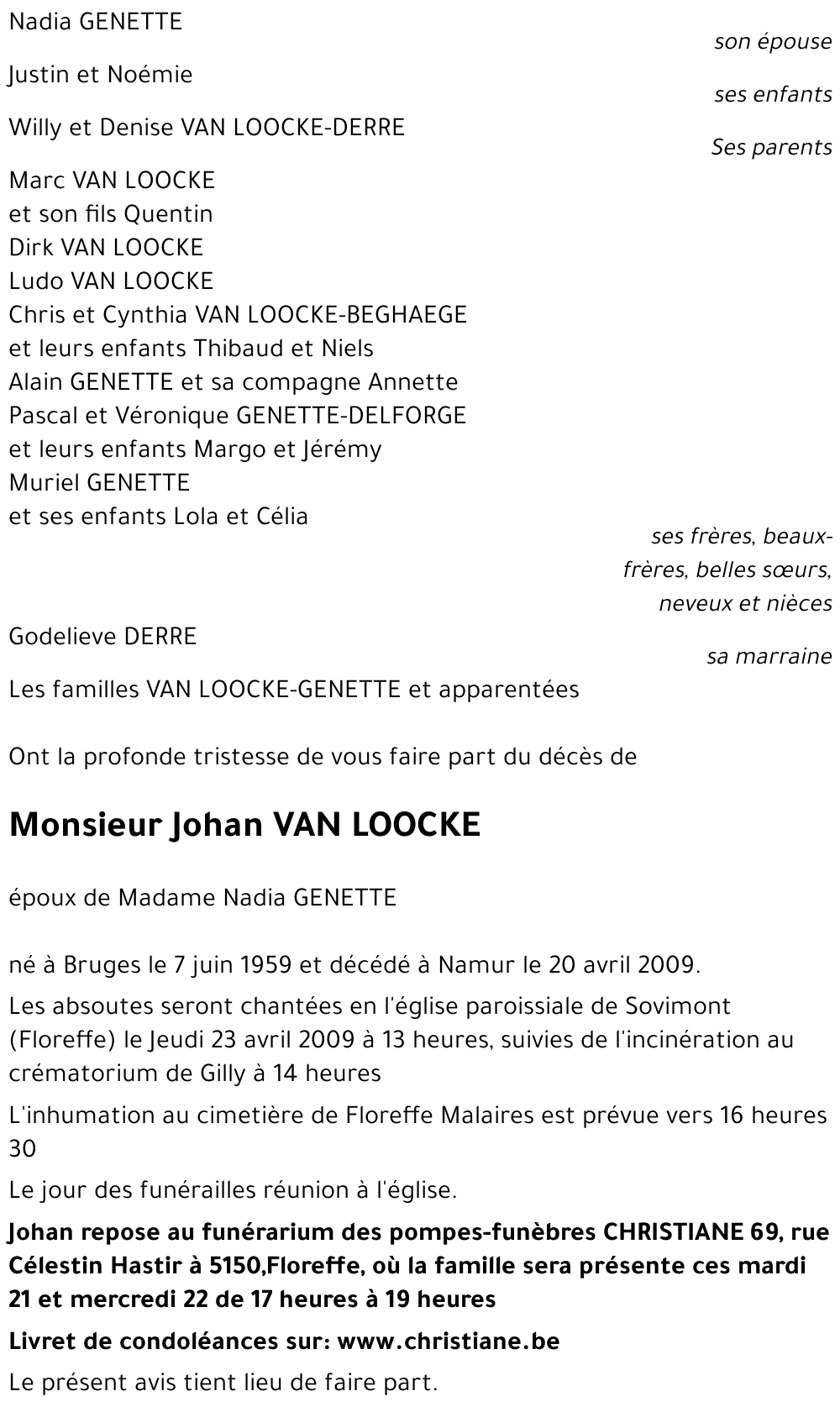 Johan VAN LOOCKE