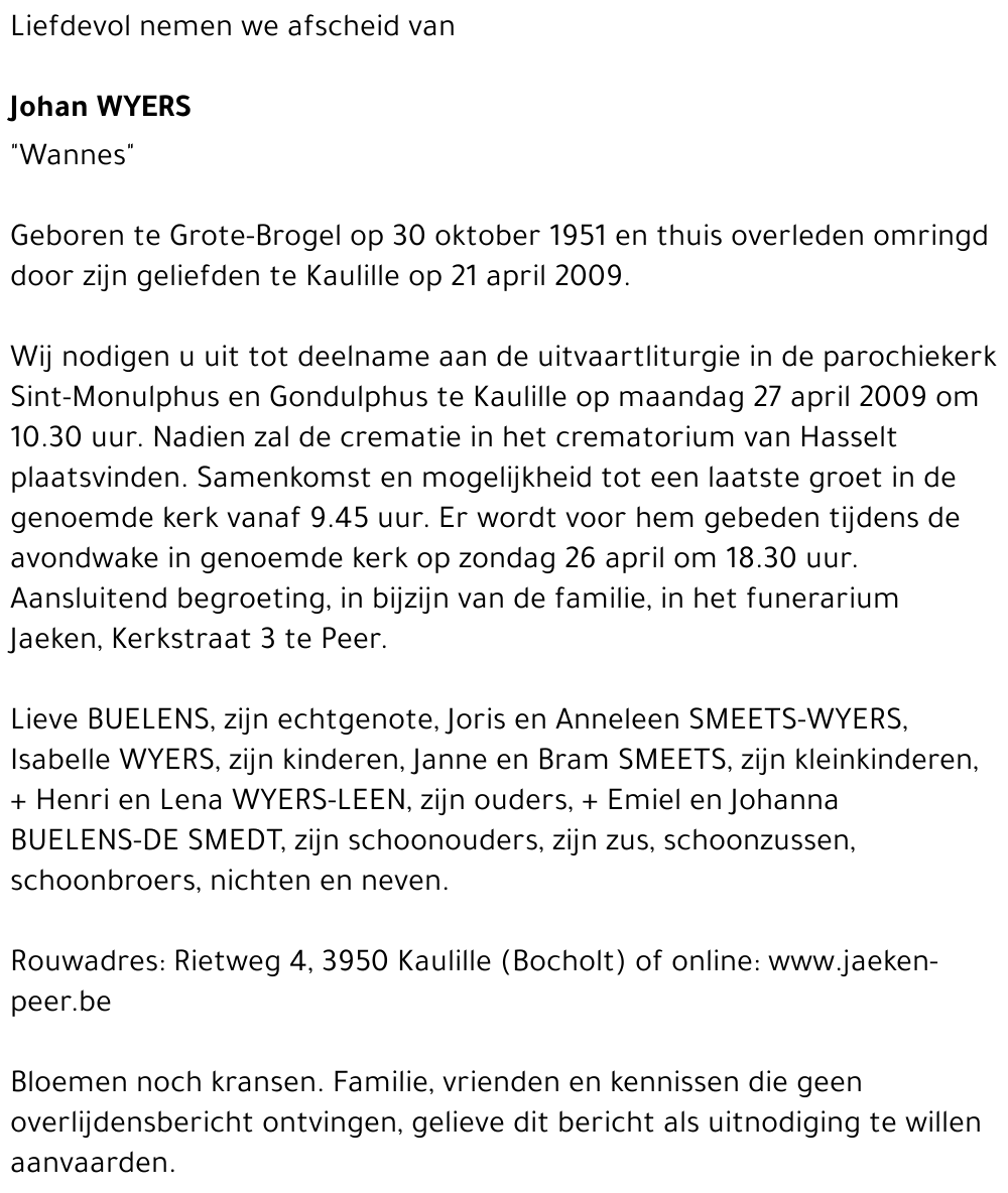 Johan WYERS