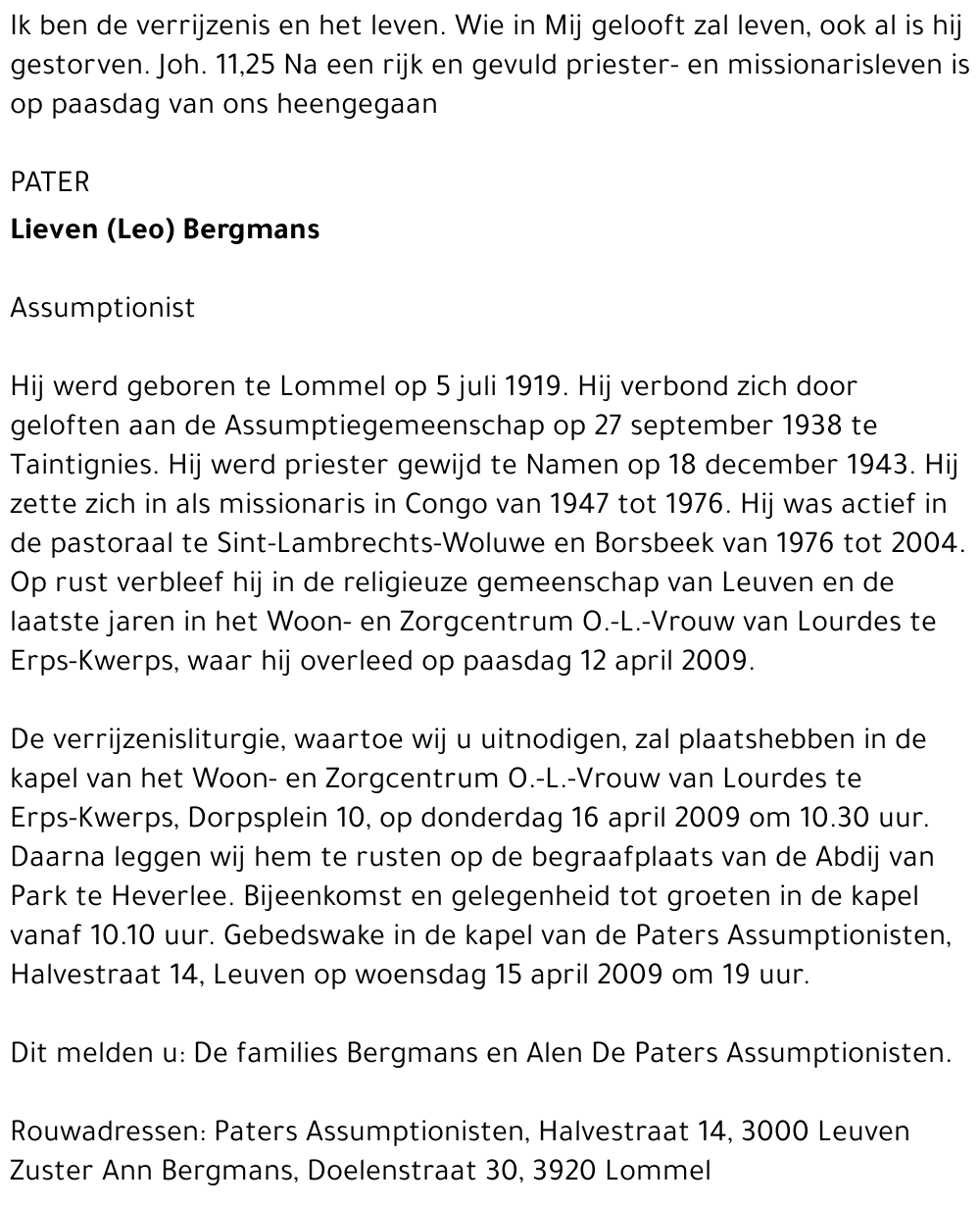 Lieven Bergmans