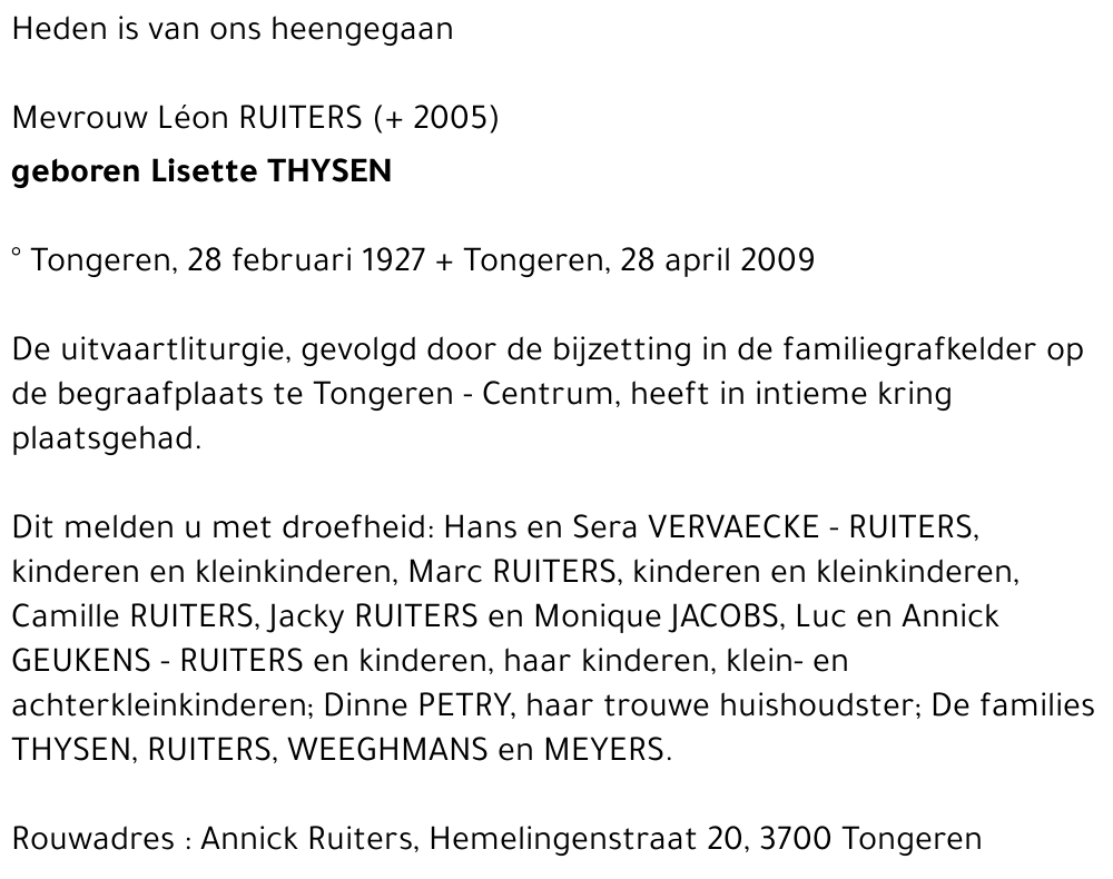 Lisette Thysen