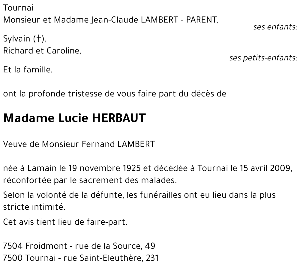 Lucie HERBAUT