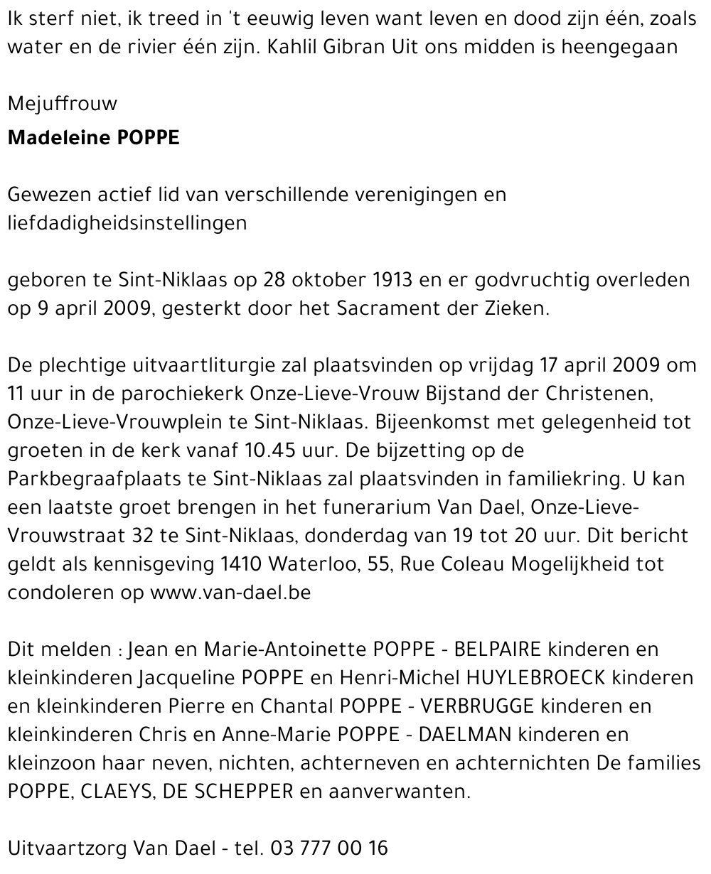 Madeleine Poppe