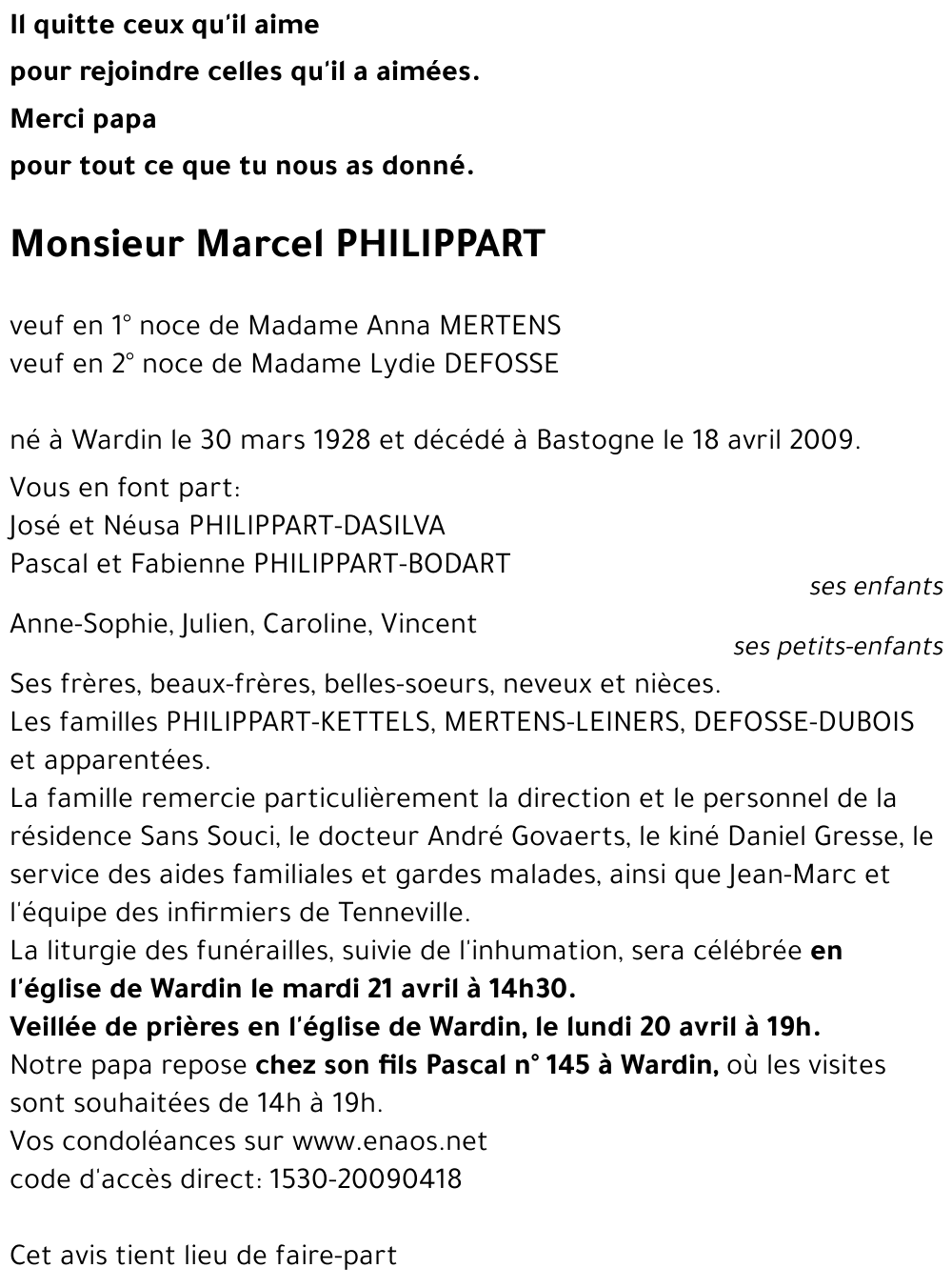Marcel PHILIPPART