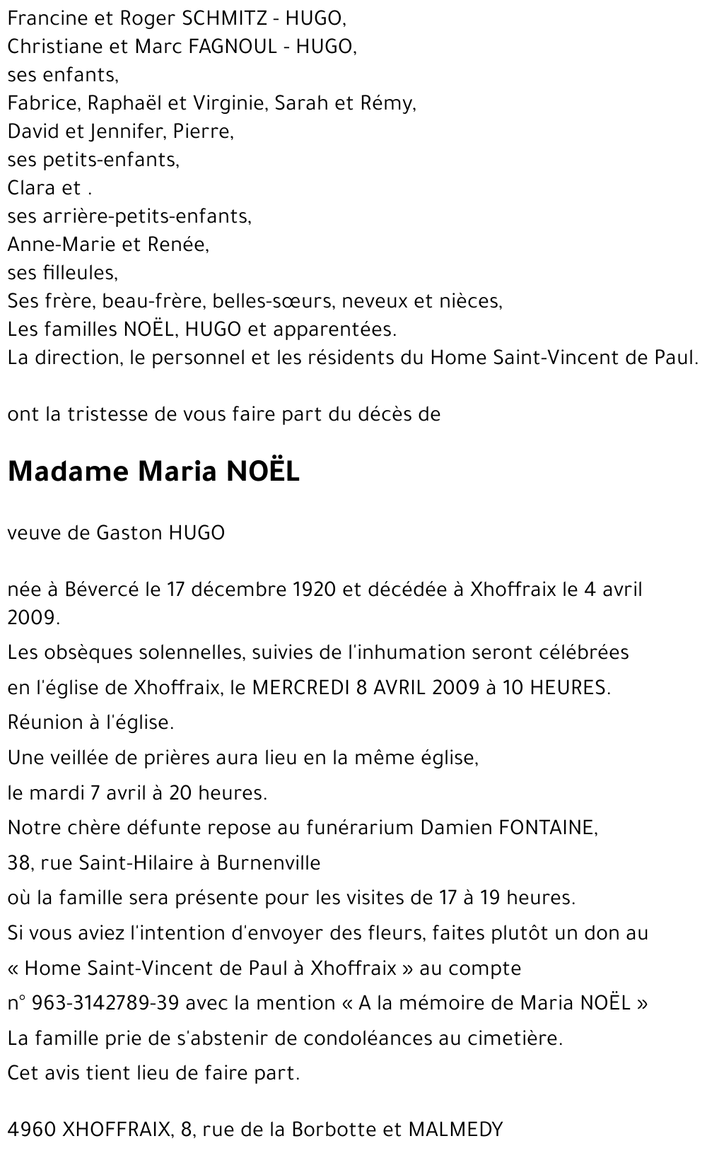 Maria NOËL