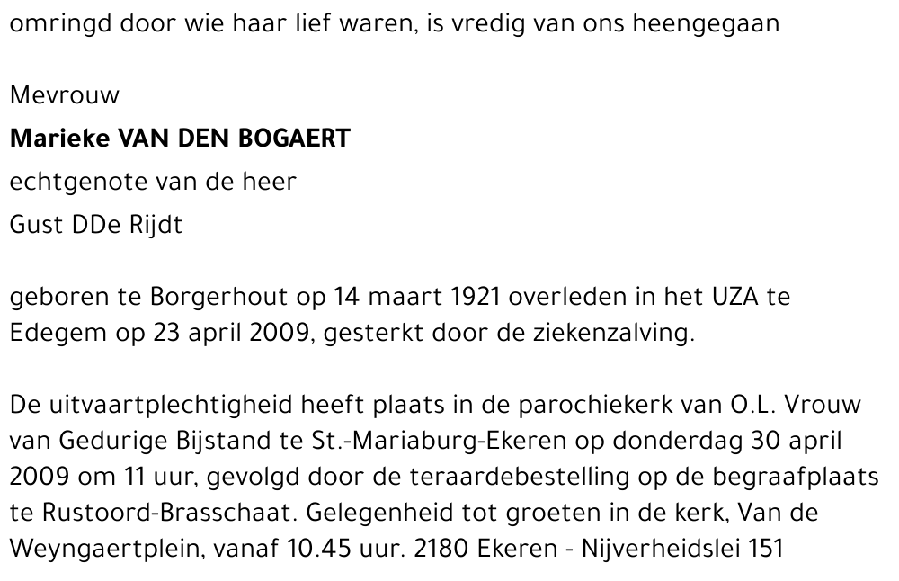 Marieke Van den Bogaert