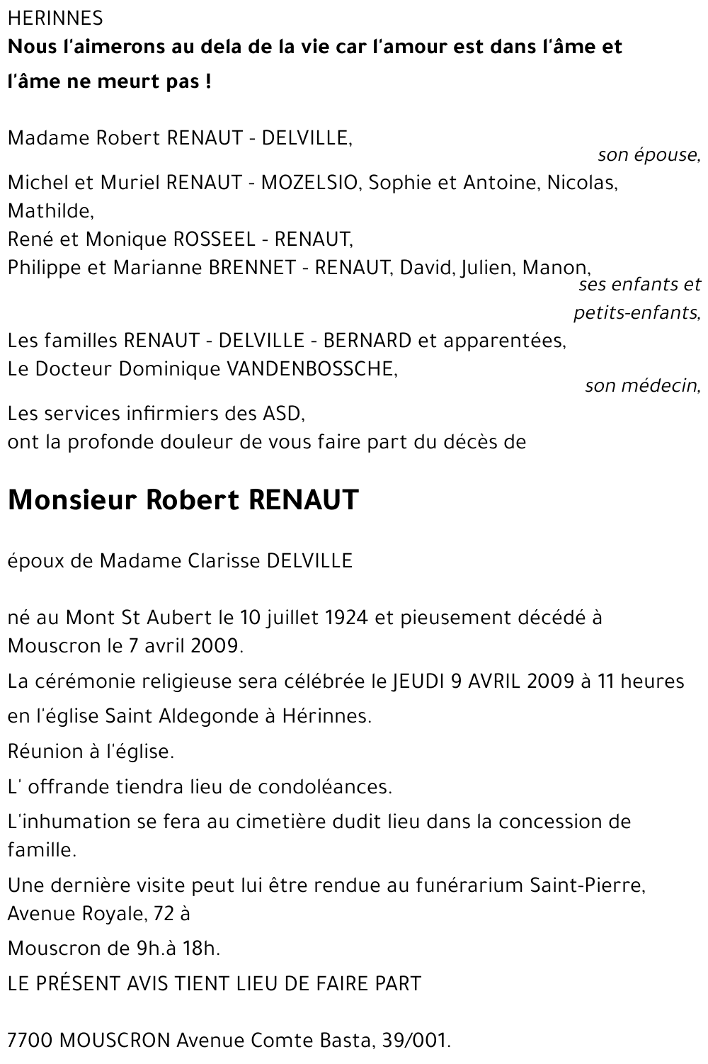 Robert RENAUT
