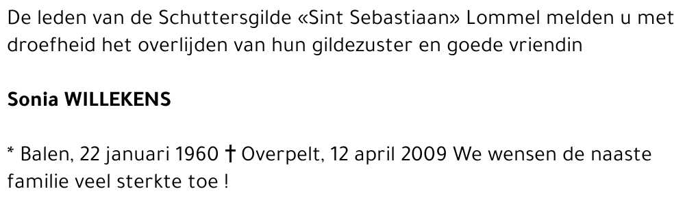 Sonia Willekens