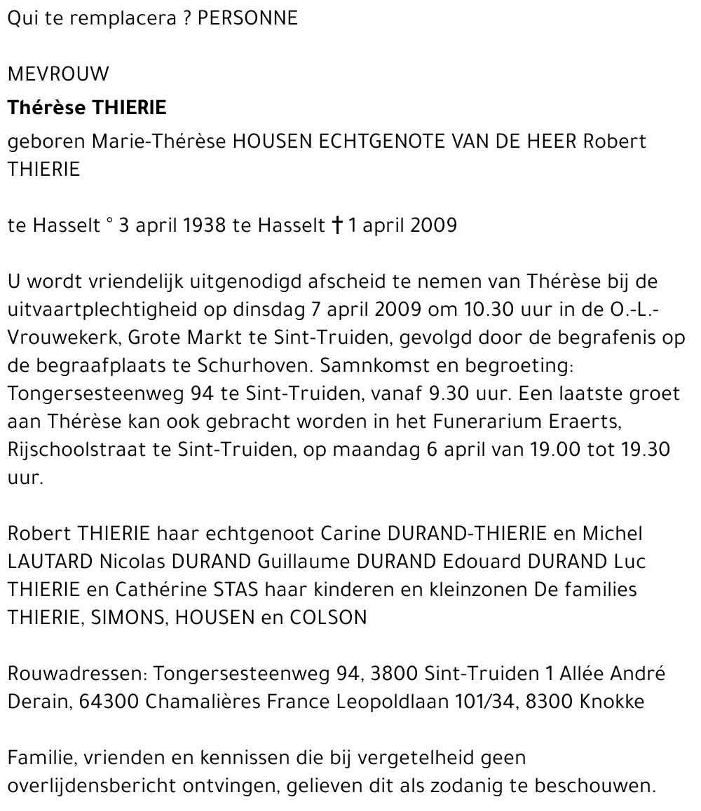 Thérèse Thierie