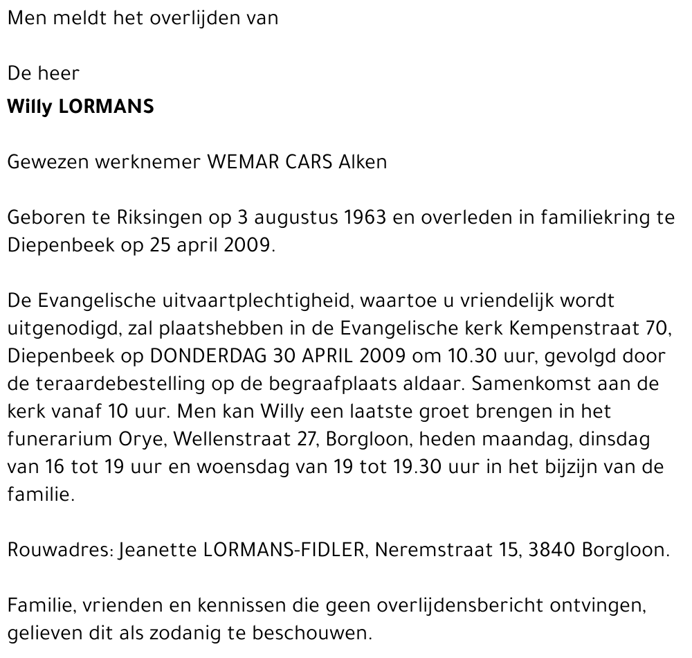 Willy Lormans