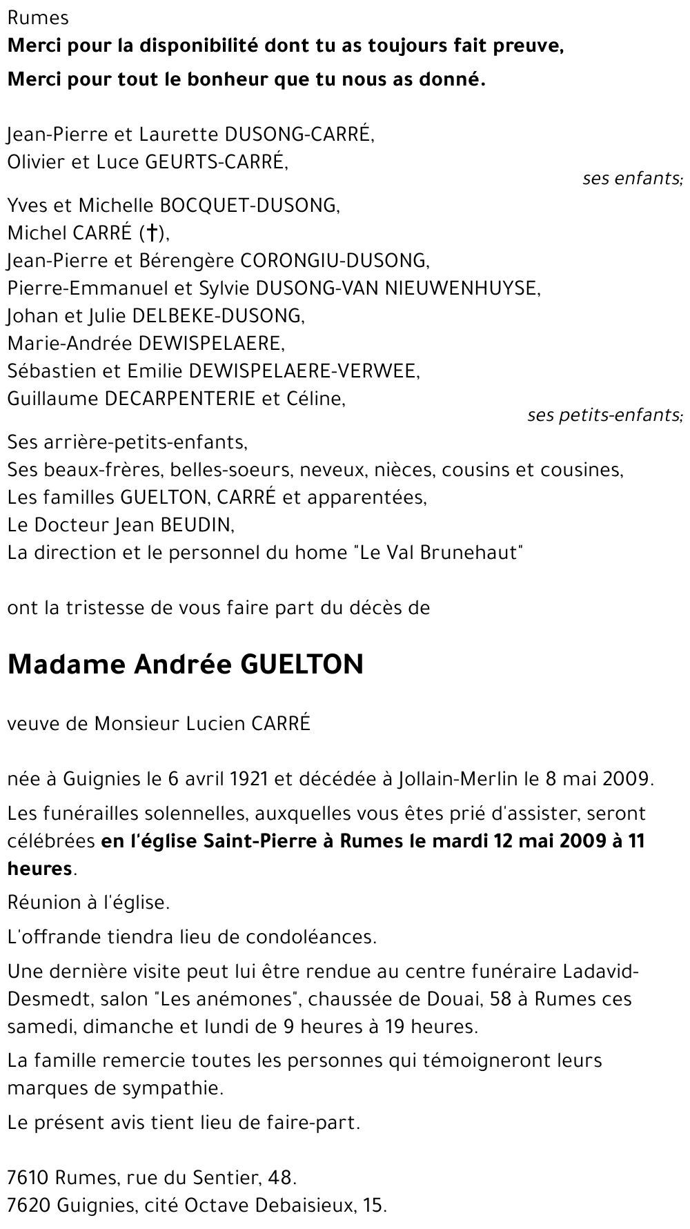 Andrée GUELTON