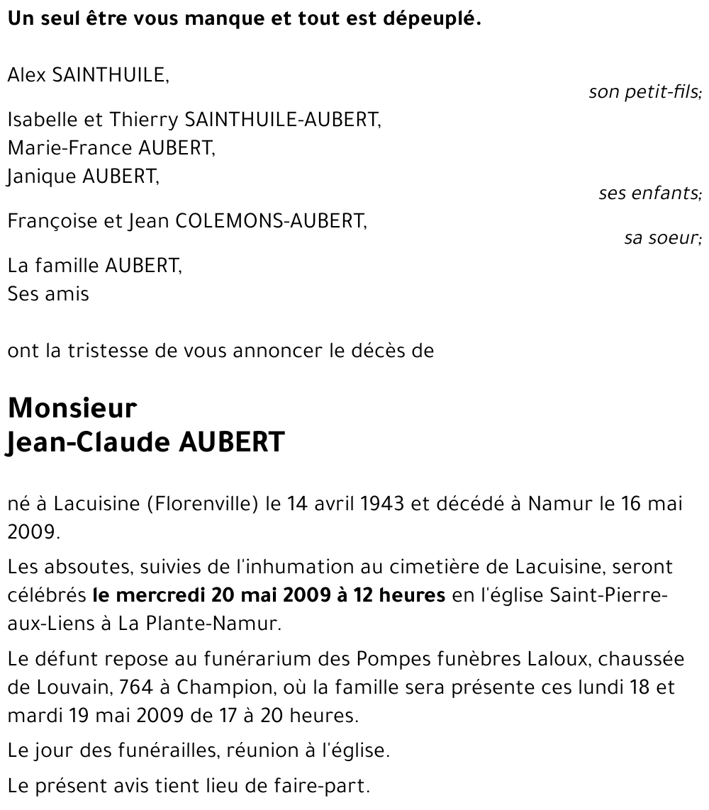AUBERT Jean-Claude