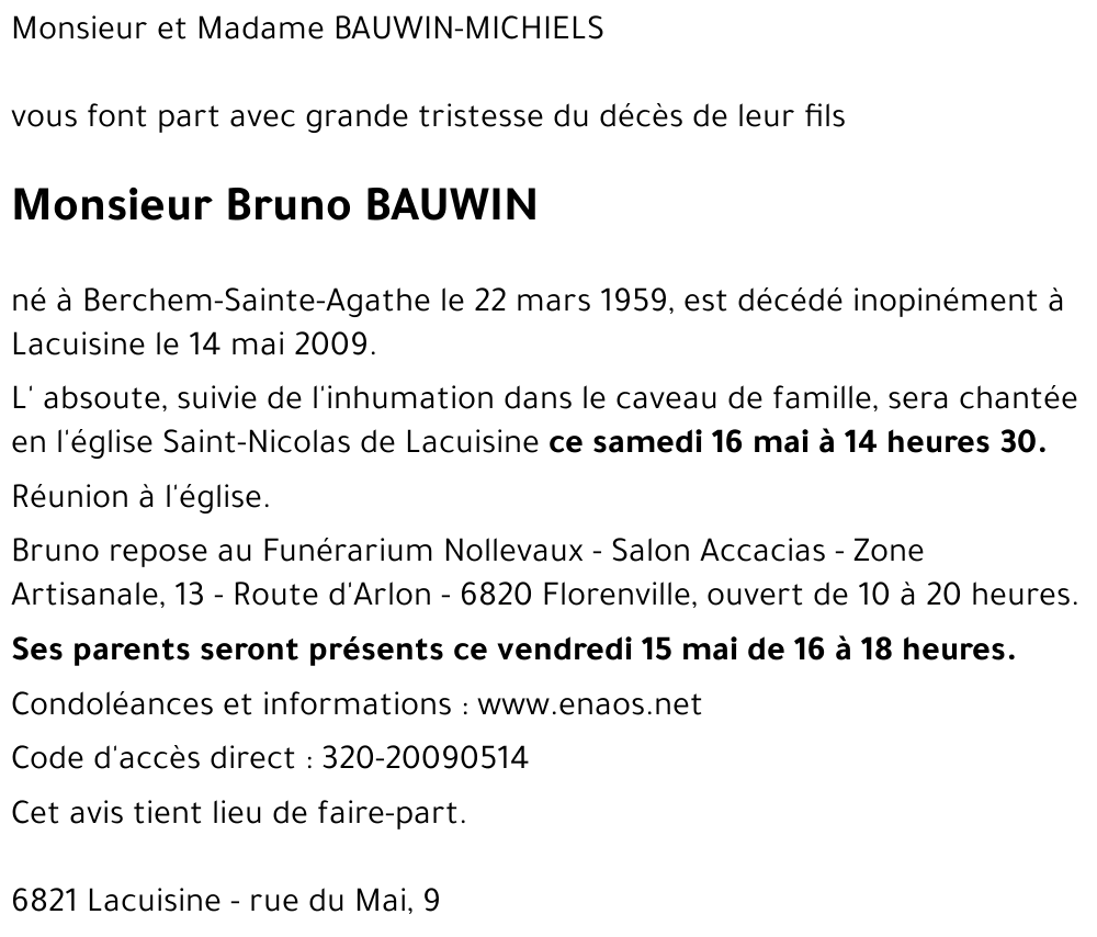 Bruno BAUWIN