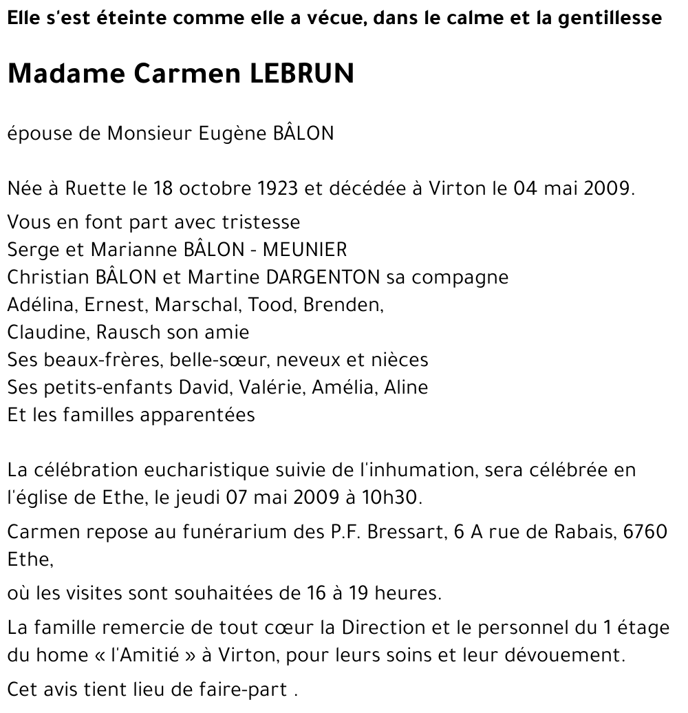 Carmen LEBRUN