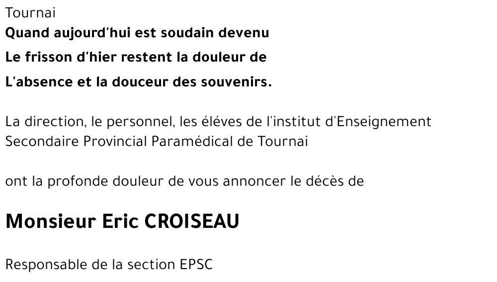 Eric CROISEAU