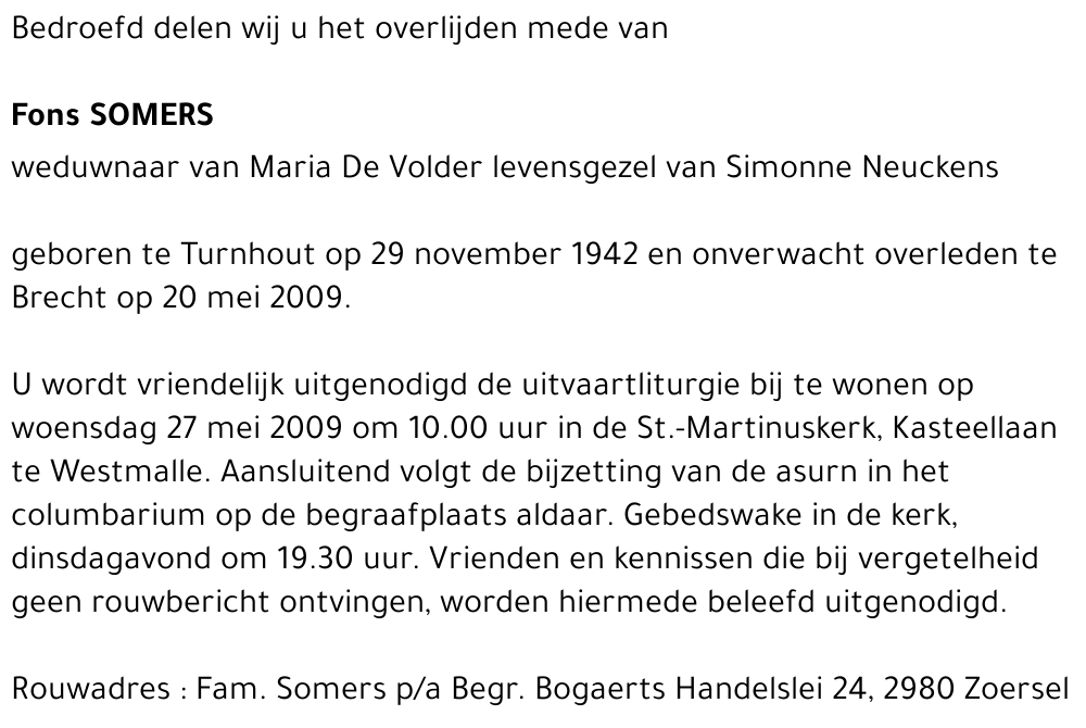 Fons SOMERS