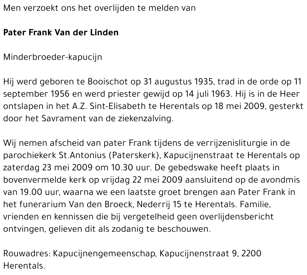 Frank Van der Linden