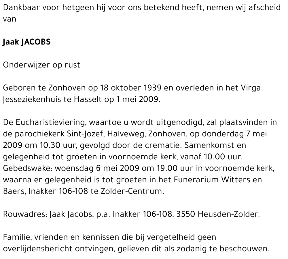 Jaak Jacobs