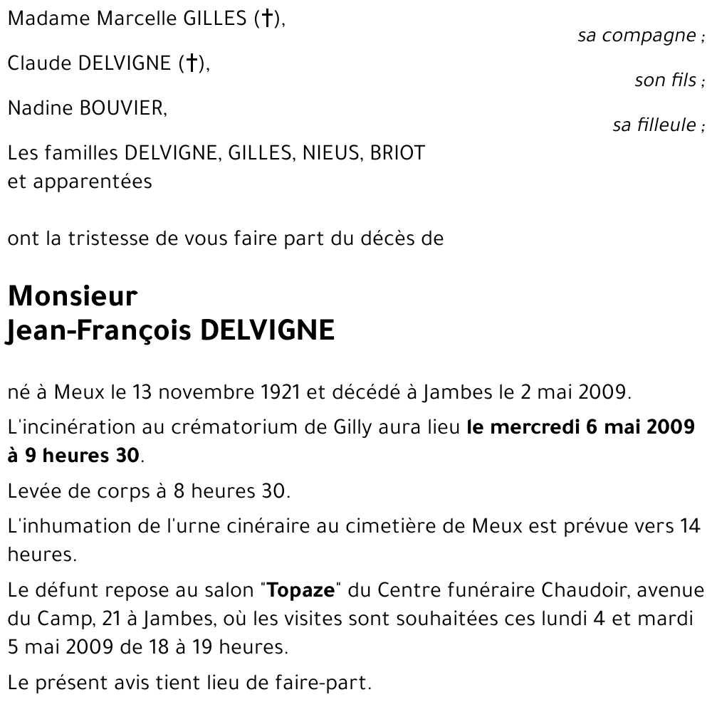 Jean-François DELVIGNE