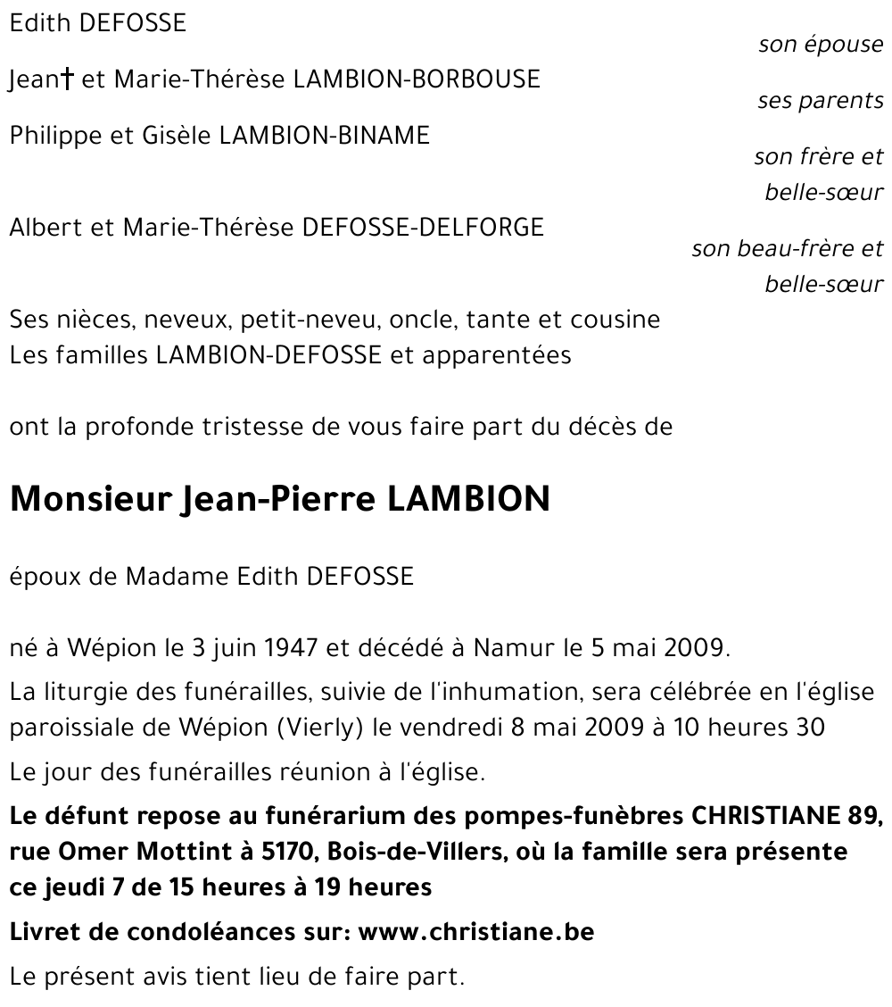 Jean-Pierre LAMBION