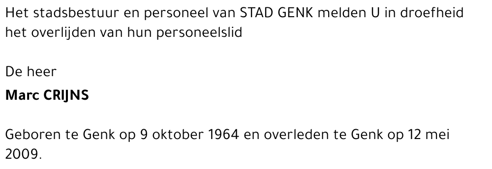 Marc CRIJNS