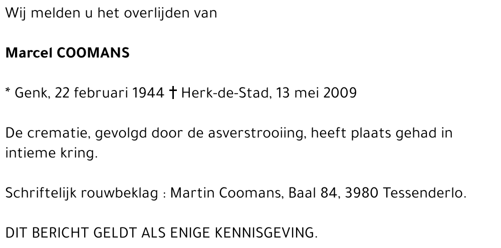 Marcel Coomans