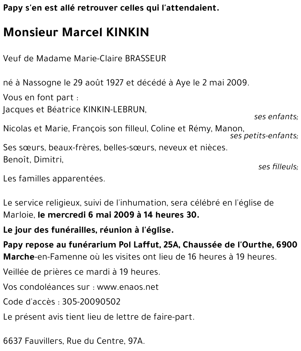 Marcel KINKIN