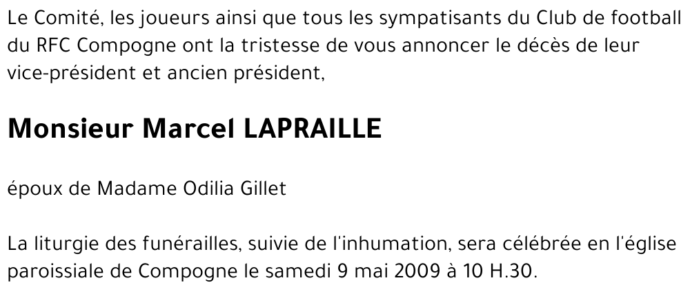 Marcel LAPRAILLE