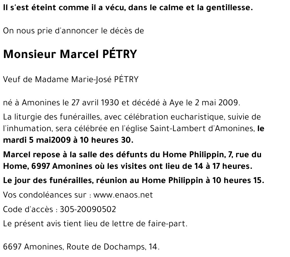 Marcel PÉTRY