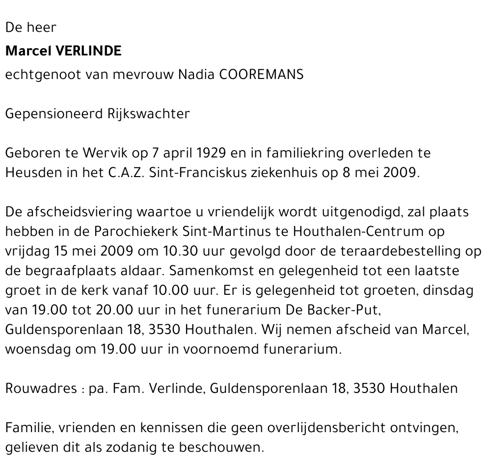 Marcel VERLINDE