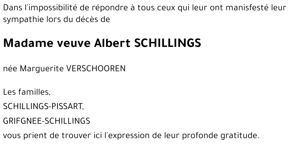 Marguerite VERSCHOOREN