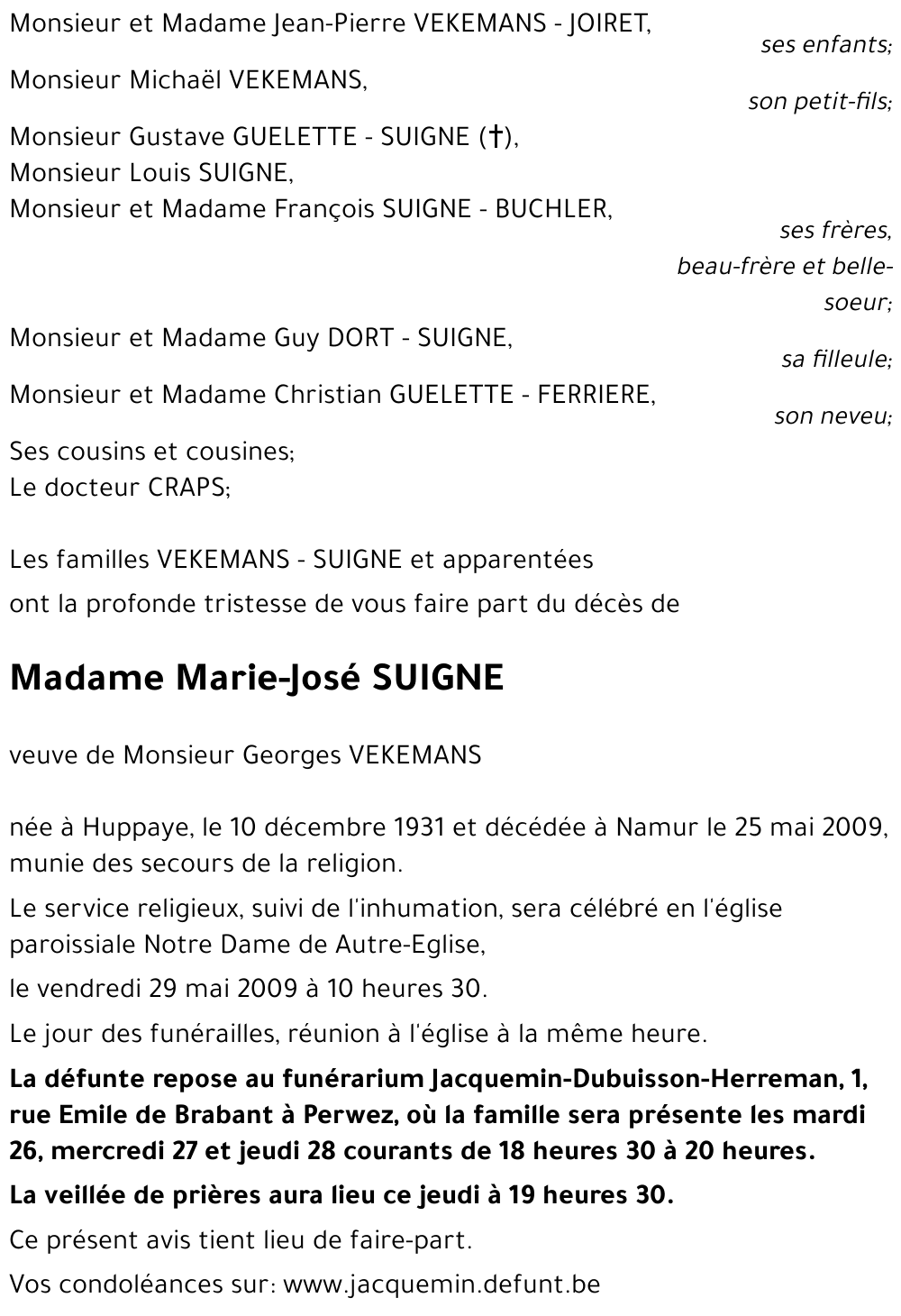 Marie-José SUIGNE