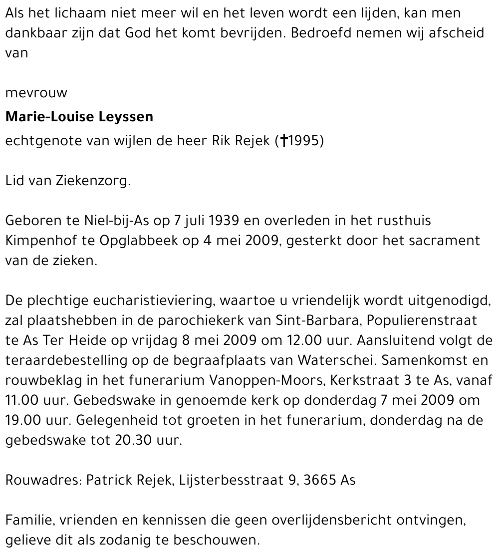 Marie-Louise Leyssen