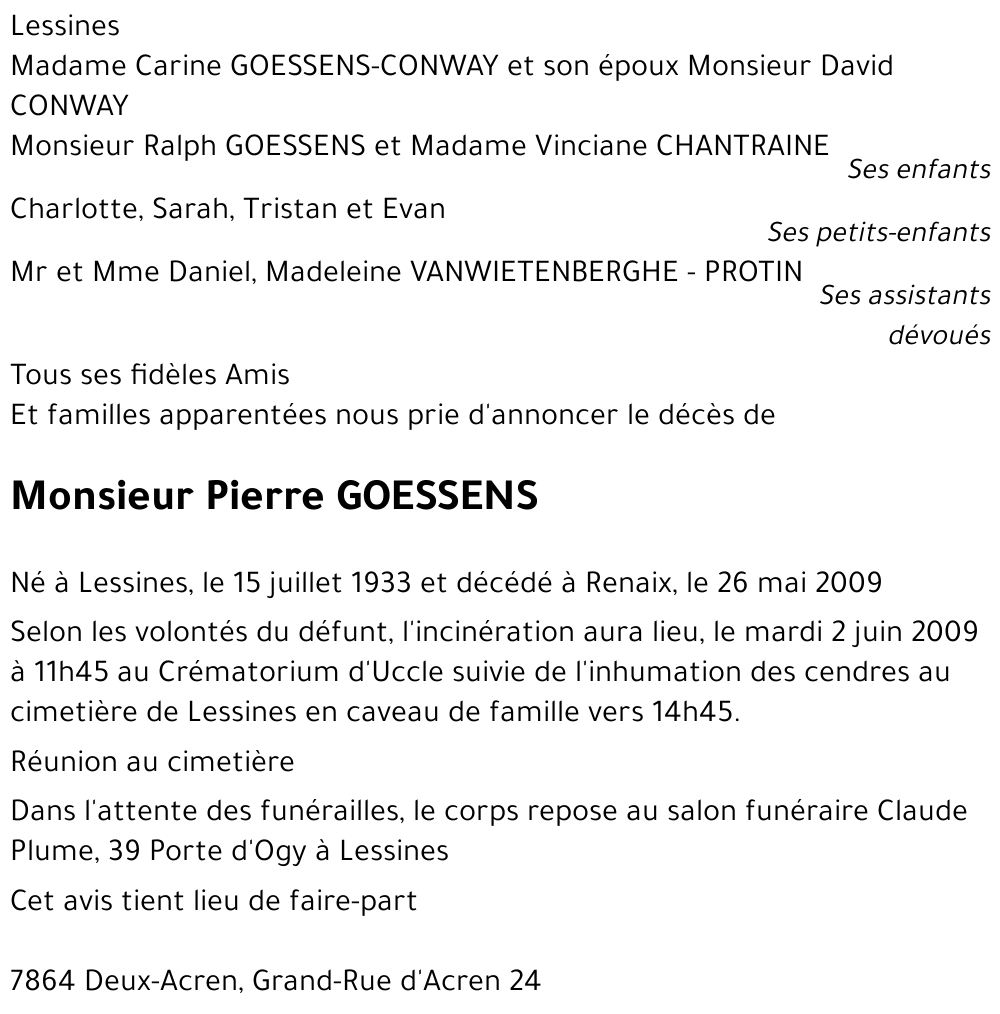 Pierre GOESSENS
