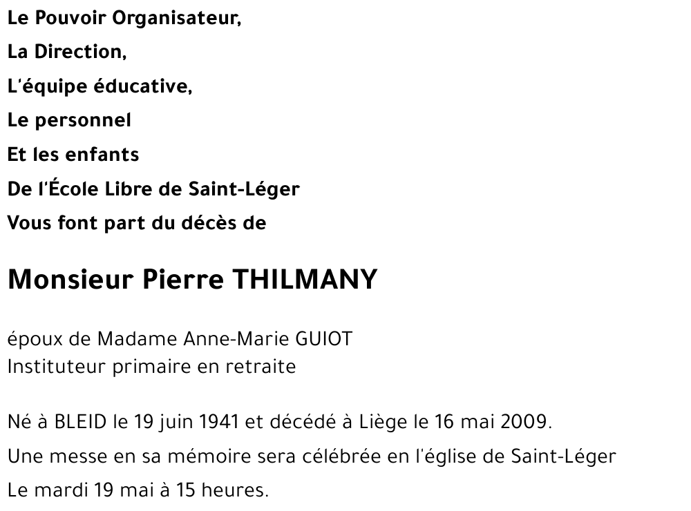 Pierre THILMANY