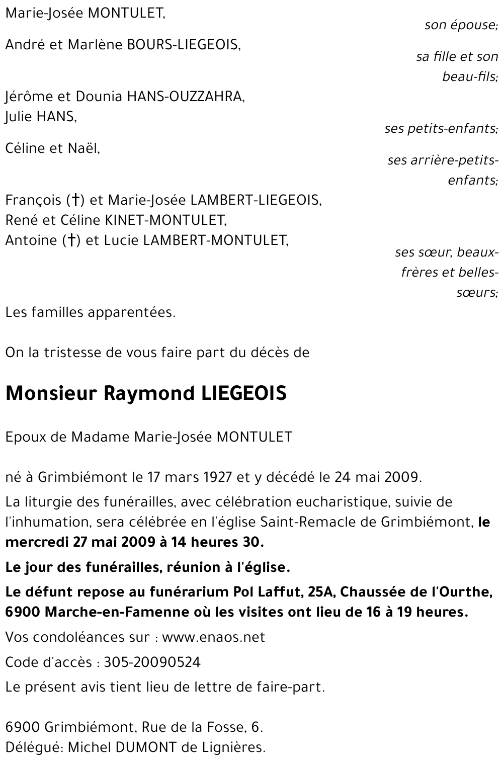 Raymond LIEGEOIS