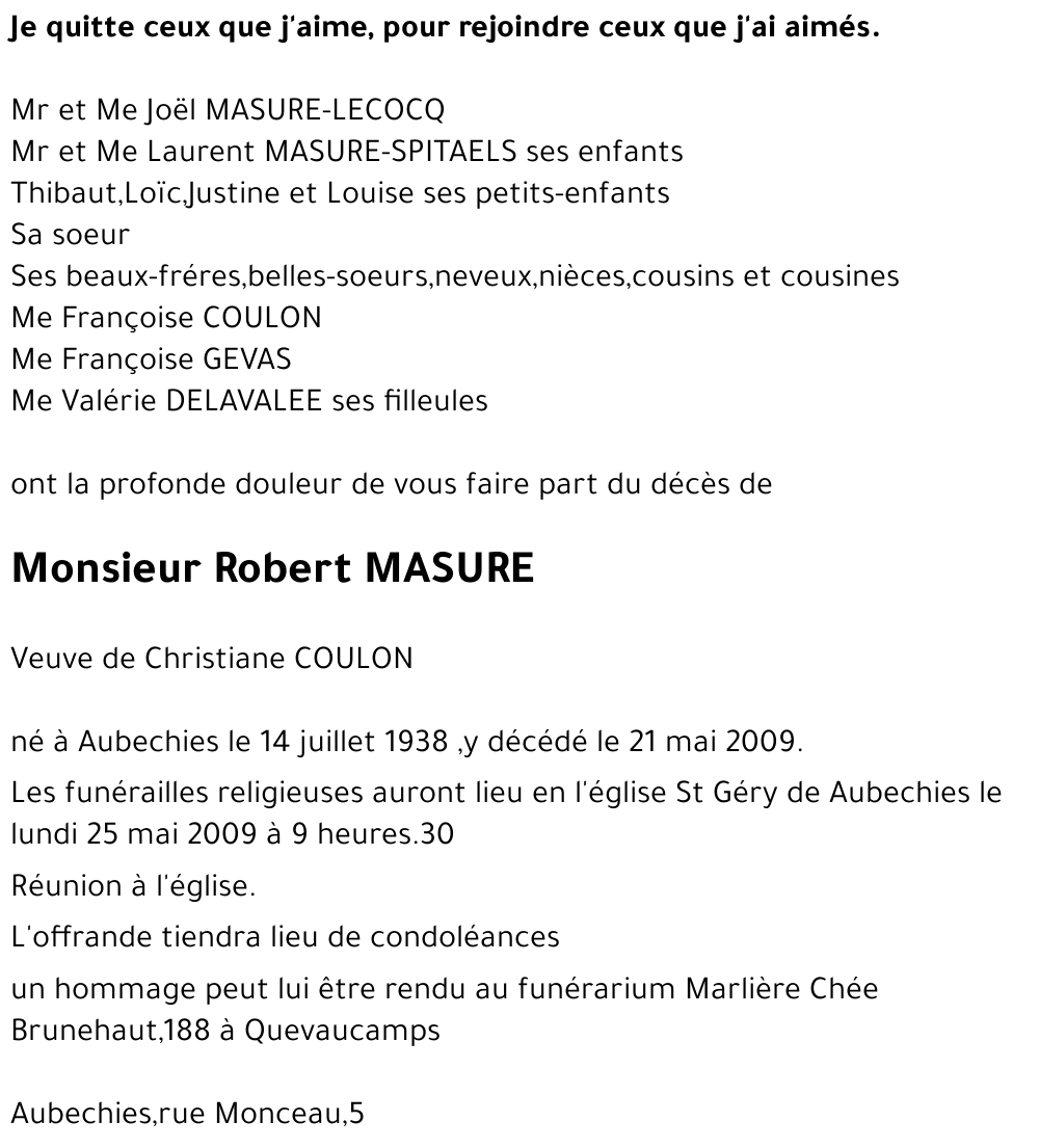 Robert MASURE