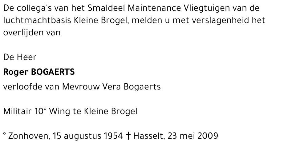 Roger BOGAERTS