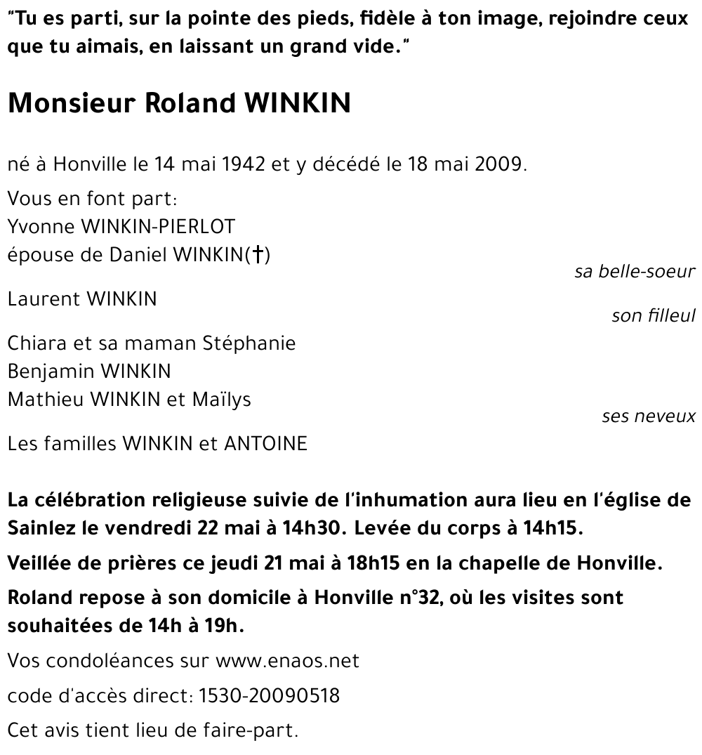 Roland WINKIN