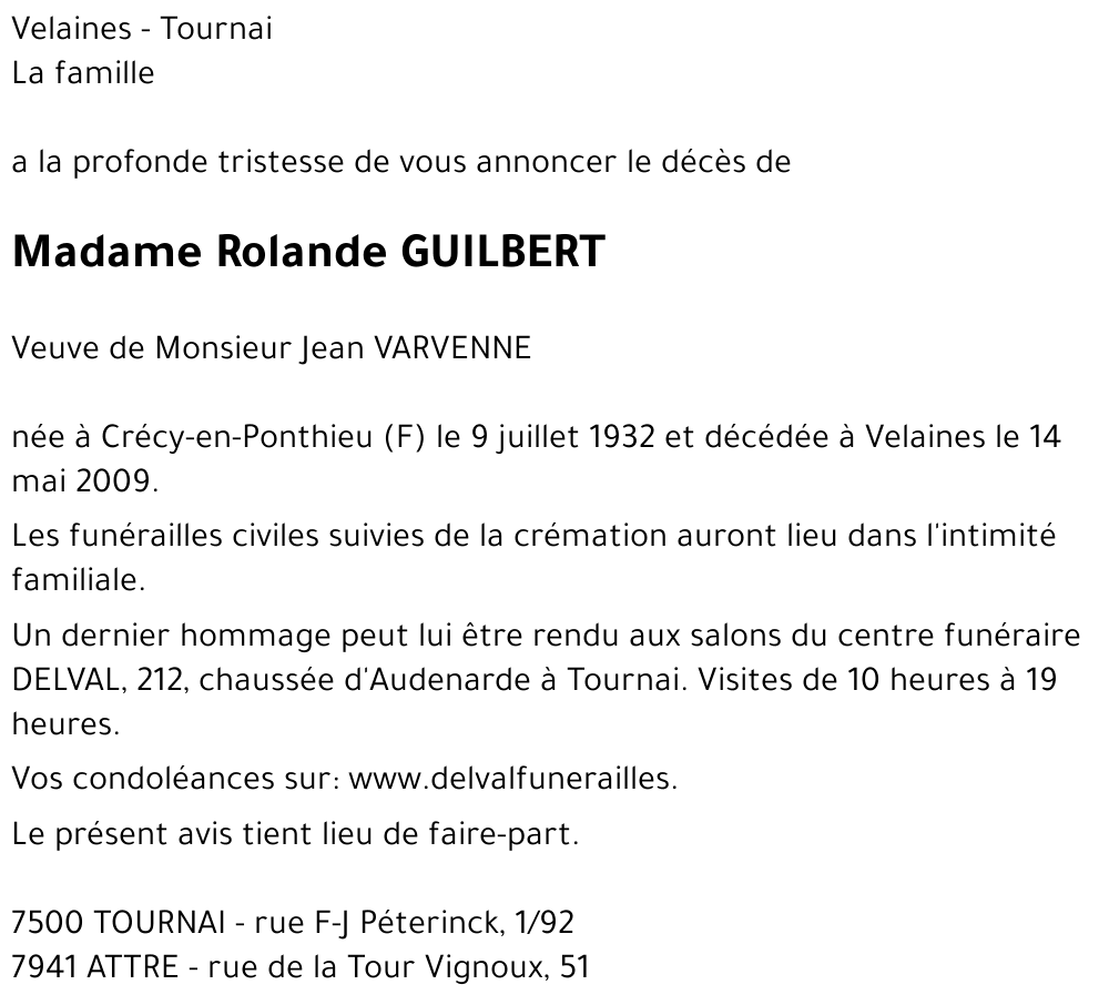 Rolande GUILBERT