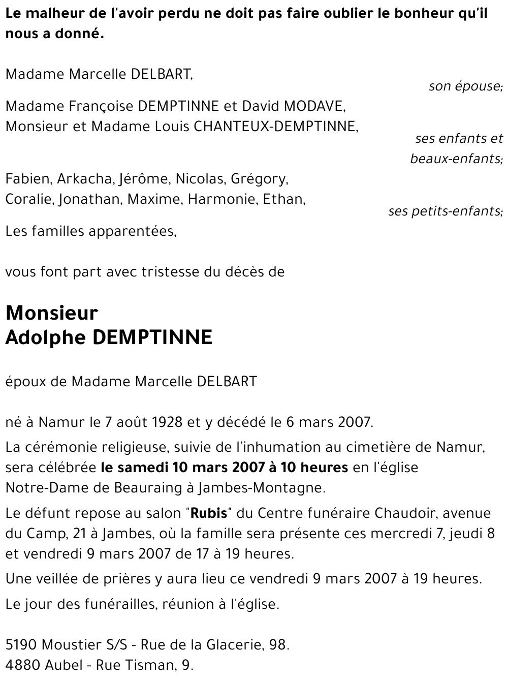 Adolphe DEMPTINNE