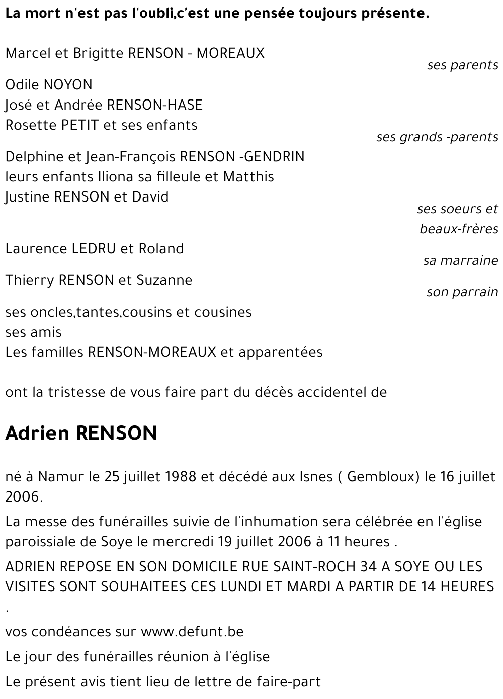 Adrien RENSON