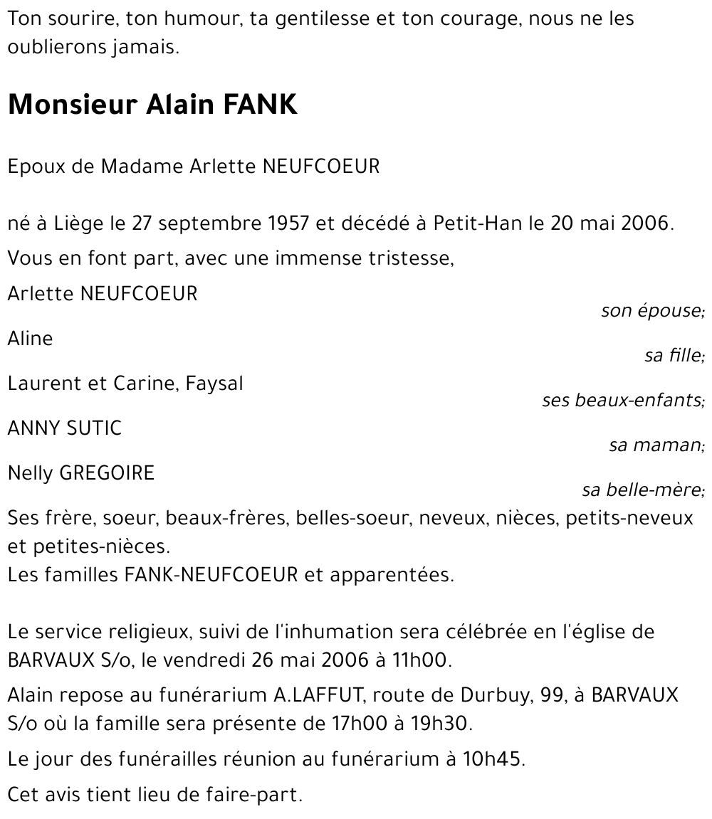 Alain FANK